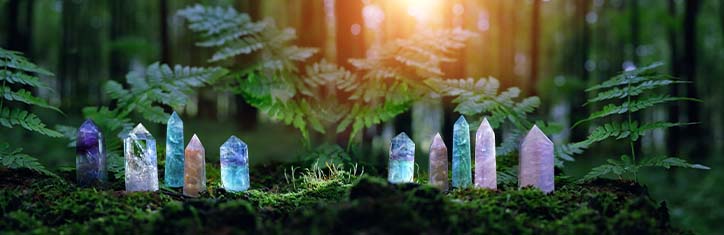 Steine und Kristalle