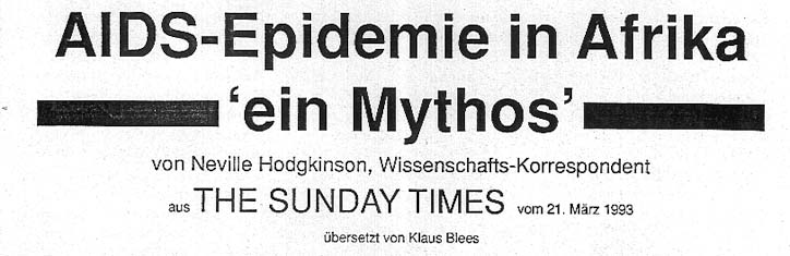 AIDS – Dichtung und Wahrheit Teil 1