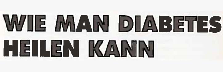 Wie man Diabetes heilen kann