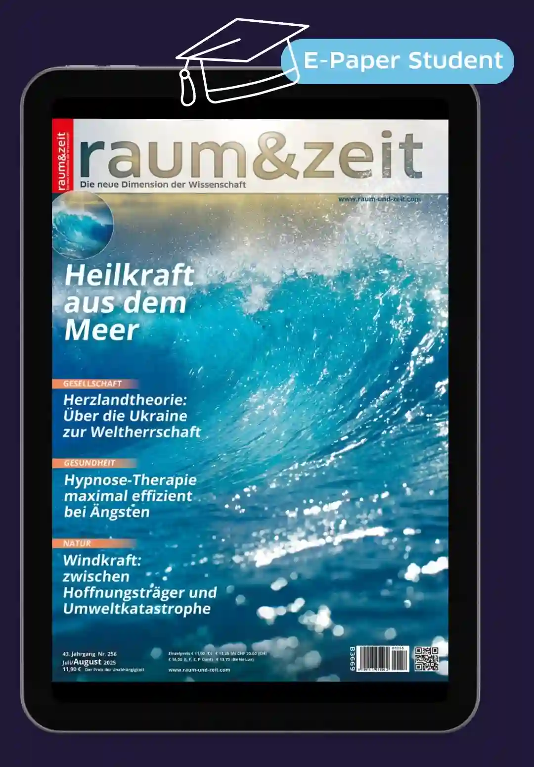 E-Paper-Jahresabo raum&zeit ermäßigt (Studenten-Abo)