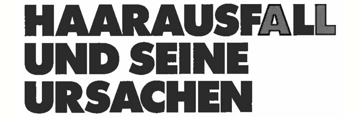 Haarausfall und seine Ursachen