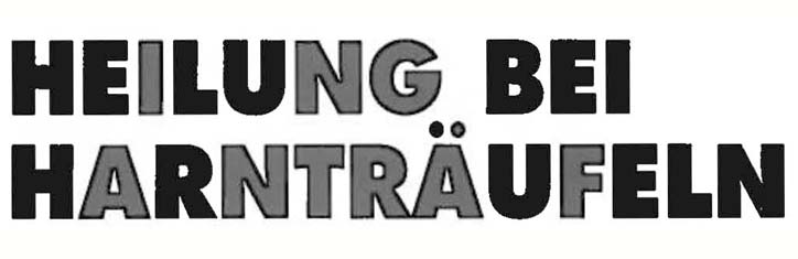 Heilung bei Harnträufeln
