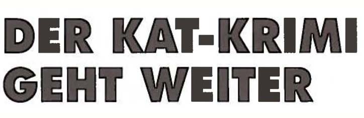 Der Kat-Krimi geht weiter
