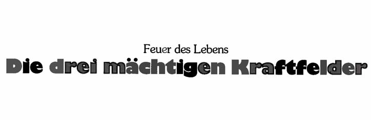 Feuer des Lebens – Die drei mächtigen Kraftfelder