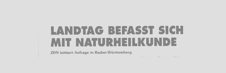Landtag befasst sich mit Naturheilkunde