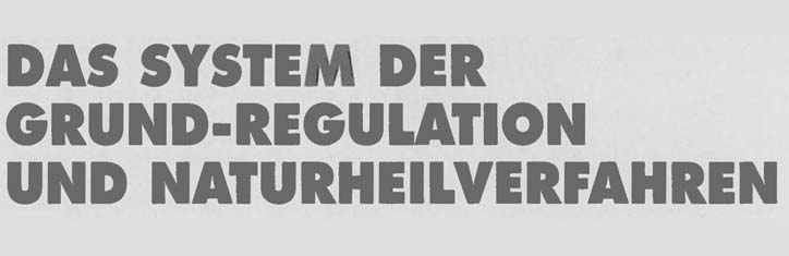 Das System der Grundregulation und Naturheilverfahren