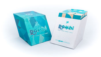 Großes ROMBI mit 36 Holzblöcken