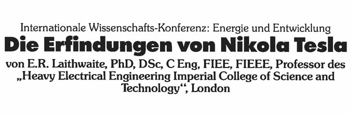 Die Erfindungen von Nikola Tesla