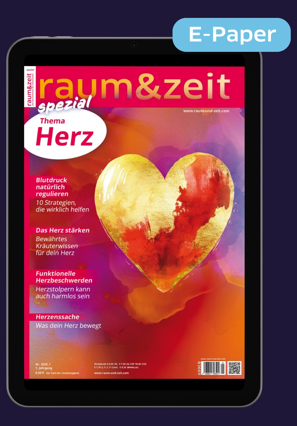 E-Paper Jahresabo raum&zeit spezial